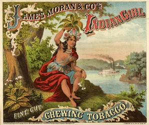 James Moran & Co.s Indian Girl Fine Cut Chewing Tobacco
